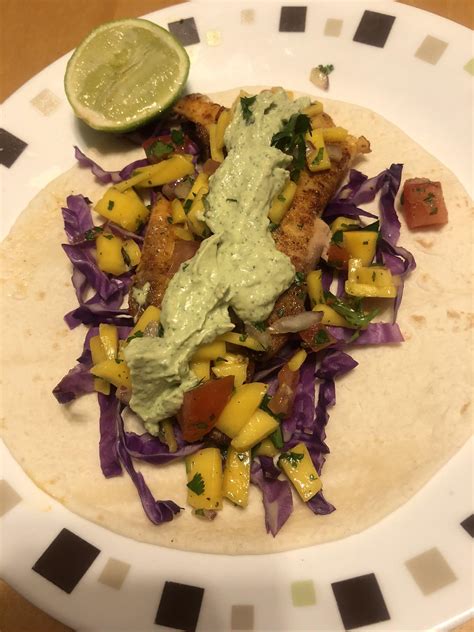 We did not find results for: Fish tacos with tilapia, mango salsa, avocado crema and ...