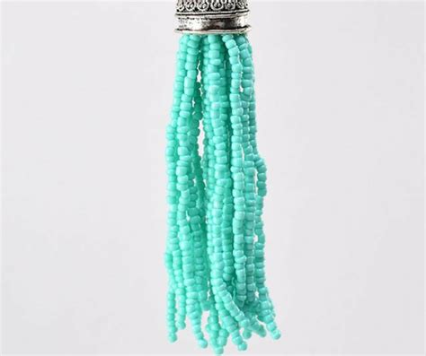 DIY Beaded Tassel Necklace Mom Spark Mom Blogger