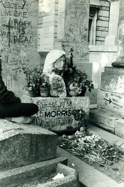 Jim Morrisons Tomb In Pere Lachaise Cemetery In Paris ~ Pere