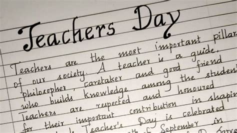 Essay On Teachers Dayten Lines About Teachers Dayessay Writingbest