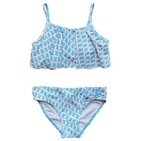 So Sydney So Sydney Swim Girls Two Piece Flounce Bikini Swimsuit