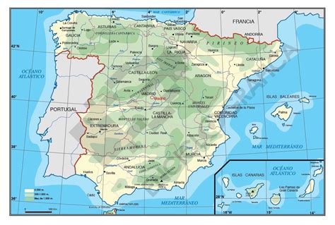 Mapa De España Estudio De Sitographics