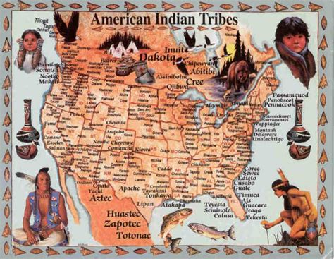 American Indian Tribes Map North American Tribes Native American