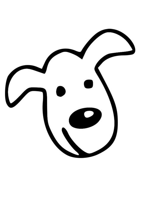 A puppy is jumping and running free. Coloring Page dog's head - free printable coloring pages ...