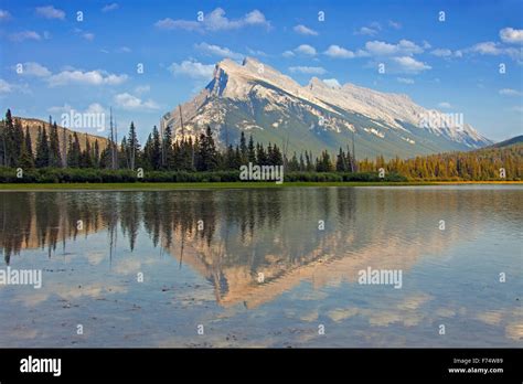 Mount Rundle Reflected In The Vermilion Lakes Banff National Park