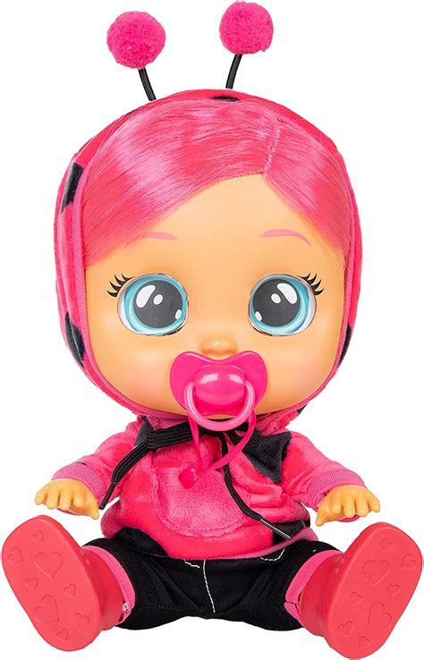 Cry Babies Dressy Lady Ladybug Interactive Baby Doll That Cries Real