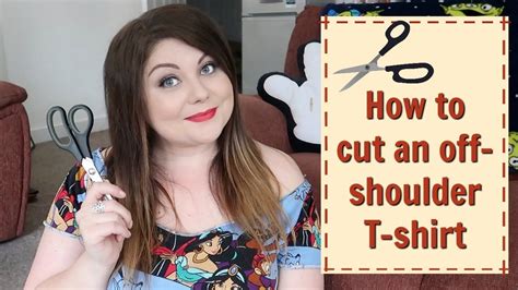 How To Cut Off The Shoulder T Shirts Victoria In Detail Youtube
