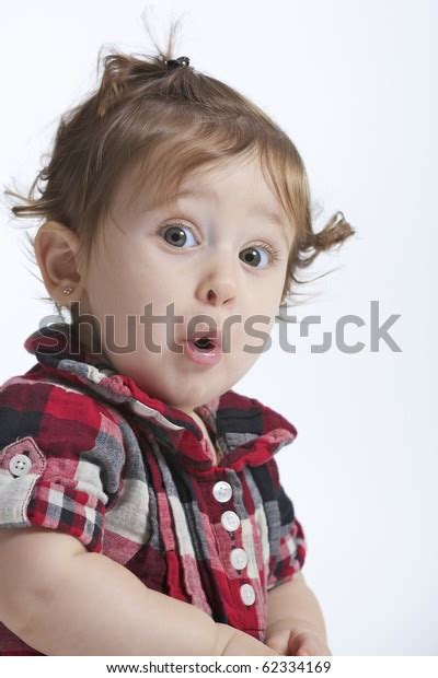 Baby Girl Wide Open Eyes Excited Stock Photo 62334169 Shutterstock