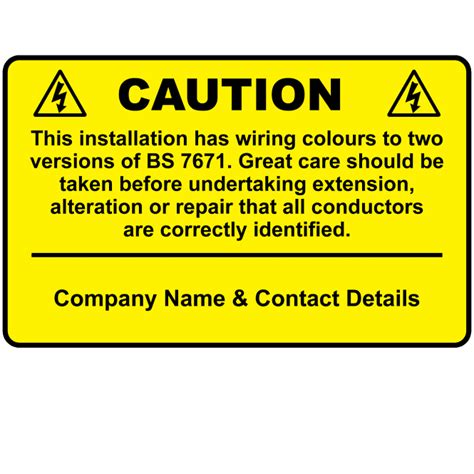 Electrical Warning Labels And Electrical Safety Stickers Online