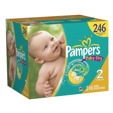 Pampers Baby Dry Size 2 Diapers Economy Pack Plus 246 Count Overview