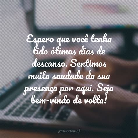 Bem Vindos De Volta