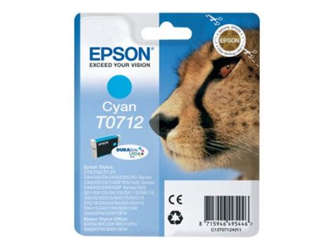 Vente de cartouche d'encre epson sx105 / sx 105 pas cher. Cartouche d'encre Durabrite cyan T0712 pour imprimante ...