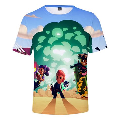 Mix & match this shirt with other items to create an avatar that is unique to you! T-shirt Explosion Colt, Shelly, Poco | Boutique Brawl Stars