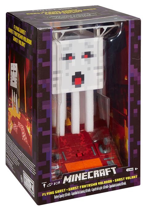 Mattel Minecraft Toys Fireball Ghast Action Figure With 10 Shooting