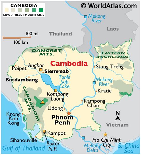 bản đồ thông tin campuchia năm 2024 cambodia map ផែនទីកម្ពុជា។