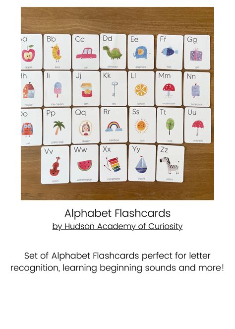 Free A Z Alphabet Flash Cards Alphabet Flashcards Abc 6d1