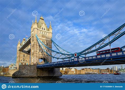 Tower Bridge In London Uk Tower Bridge Crosses The River Thames And