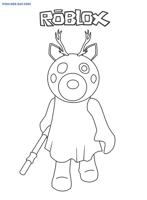 Piggy Roblox Tigry Coloring Page Coloring Pages