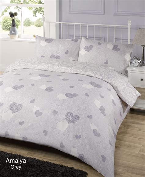 Shop our huge selection of cheap duvet cover set online and bed sheet sets from the best brands. Duvet Quilt Cover Bedding Set Grey Single Double King ...