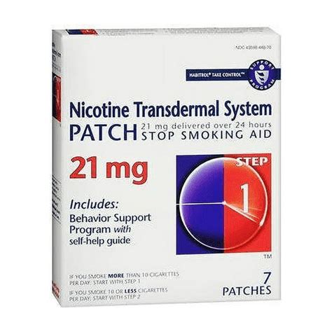Habitrol Nicotine Transdermal System Stop Smoking Aid Patch Step 1 6