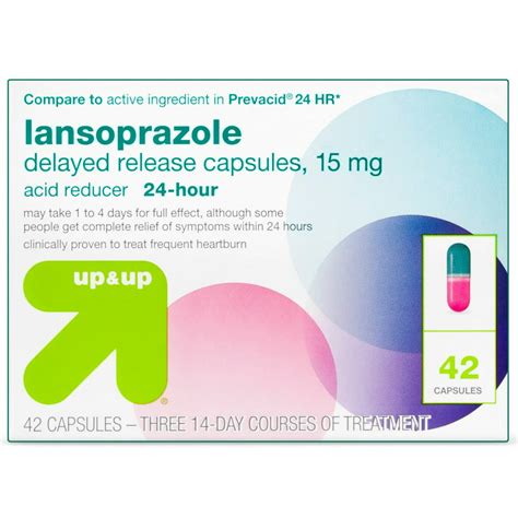 Lansoprazole 15 Mg Acid Reducer Delayed Release Capsules 42 Ct Up