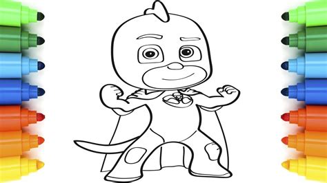 How to draw amaya from pj masks. How to Draw PJ Masks Gekko | Coloring Pages for Children ...