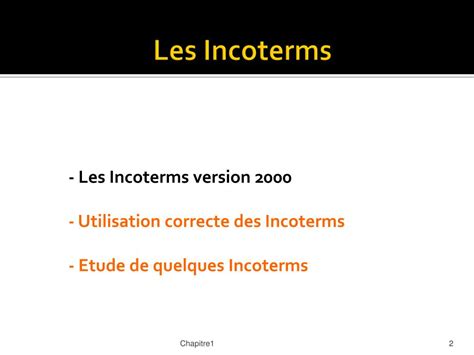 Ppt Les Incoterms Powerpoint Presentation Free Download Id5536749
