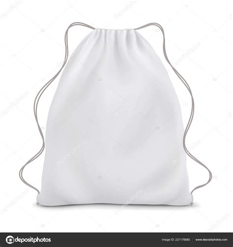 Download White Backpack Laces Sport Bag Mockup White Background ...