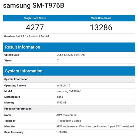 Samsung Galaxy Tab S7 Plus Specs Revealed Offer No Surprises Sammobile