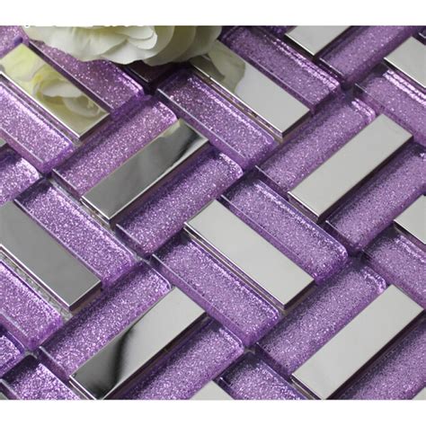 Purple Glass Tile Backsplash Glass Designs