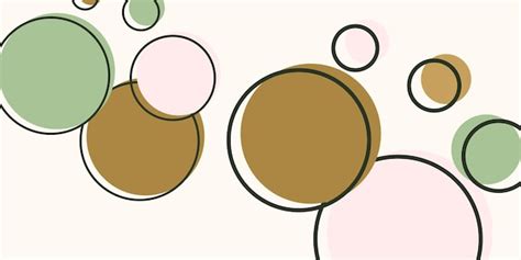 Premium Vector Circles Abstract Background In Pastel Colors Vector