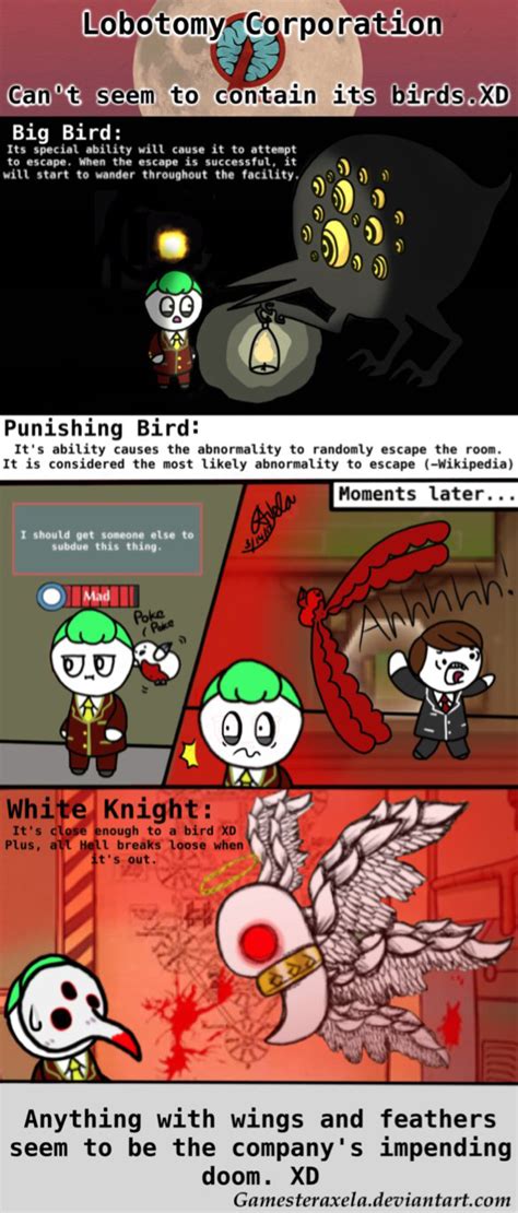 For The Birds A Lobotomy Corporation Comic By Gameyster On Deviantart