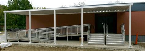 Ramp Canopy And Double Stairs Upside Innovations Installation