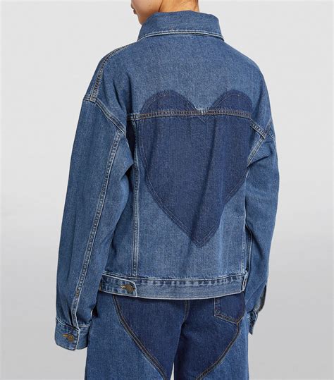 area nyc rope cut out denim jacket harrods us