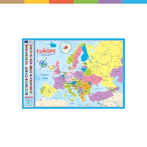 Eurographics Europakarte 200 Teile Puzzle Karten Europa
