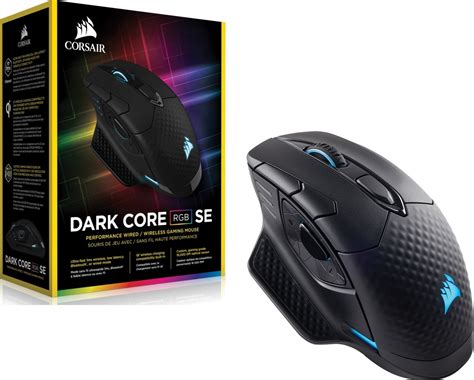 Corsair Dark Core Rgb Wired Wireless With Qi Charging Gaming Mouse