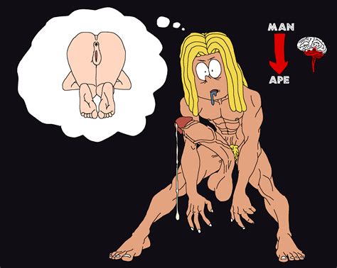 Rule 34 Animalistic Anus Ape Asshole Balls Barefoot Big Penis Blonde