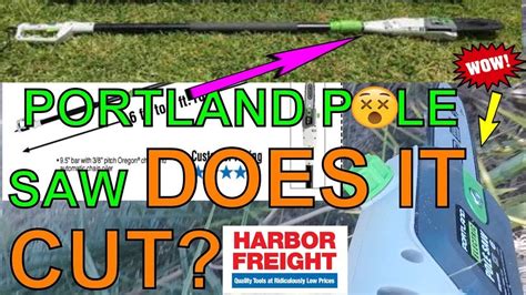 Additionally, harbor freight pole saws are adequately lightweight and compact to provide a convenient pruning time. Harbor Freight Portland Pole Saw Assembly and Review ...