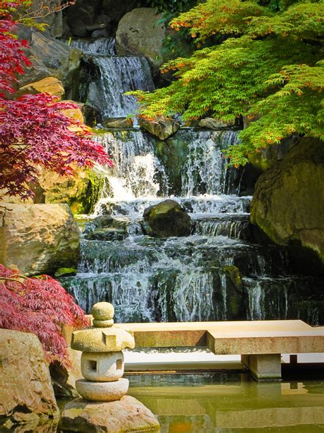 Japanese Gardens Waterfalls Indoors