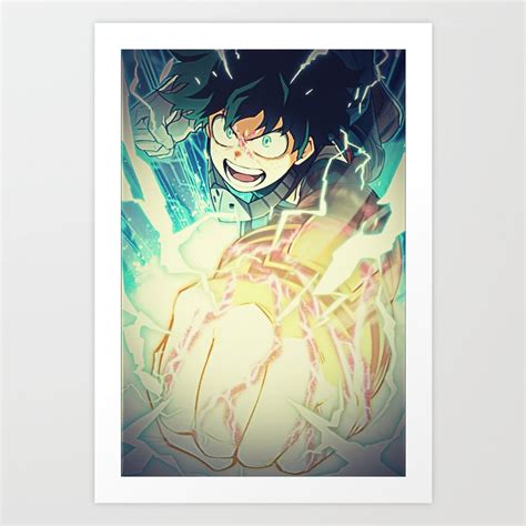 Midoriya Izuku Deku Art Print By Luisa Goff Society6