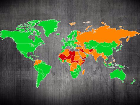 Animated Map Reveals The Most Dangerous Countries In The World For