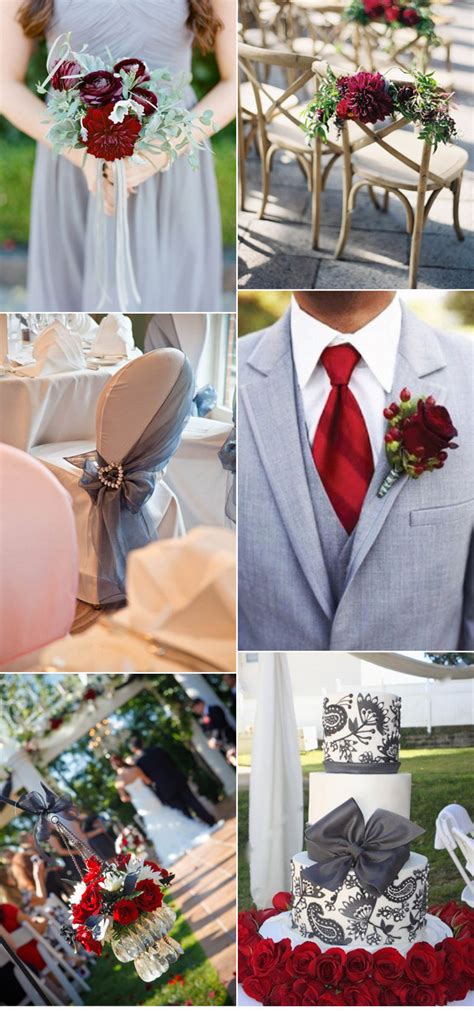 Maroon And Grey Wedding Ideas Wedding Designing