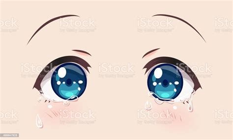 Crying Eyes Anime Girls Stock Illustration Download Image Now Istock