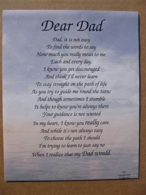 To My Loving And Caring 1 And Only Daddy Dear Dad Dad Poems Funeral