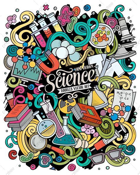 Science Hand Drawn Vector Doodles Illustration Poster Template Download