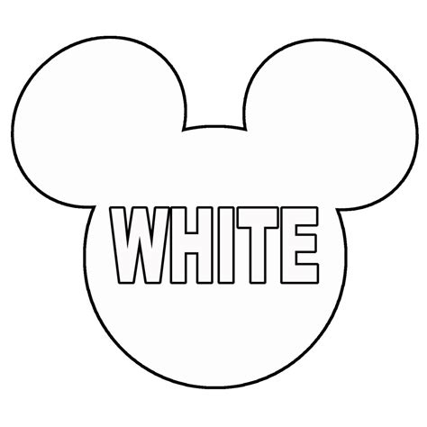 Mickey Mouse Head Outline Clipart Best