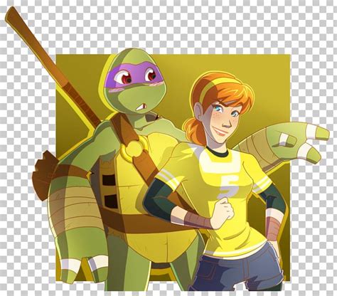 Ninja Turtles Donatello And April