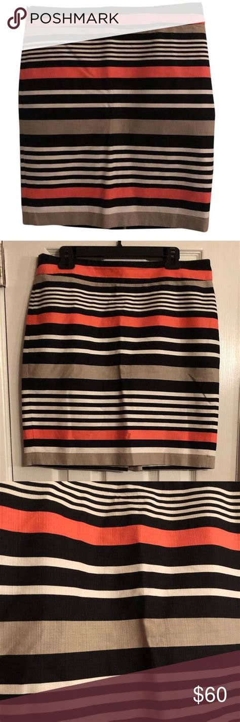 nwot banana republic striped skirt stripe skirt clothes design banana republic skirt