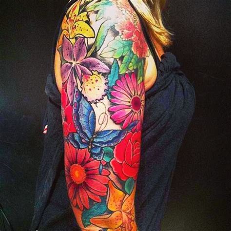 3d blue butterfly tattoo on neck. butterflies and flowers tattoos | Flowers And Butterfly ...