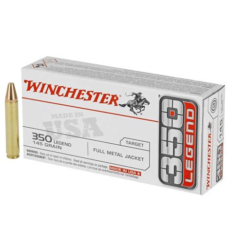 Winchester Usa Ammunition 350 Legend 145 Grain Full Metal Jacket 20rds